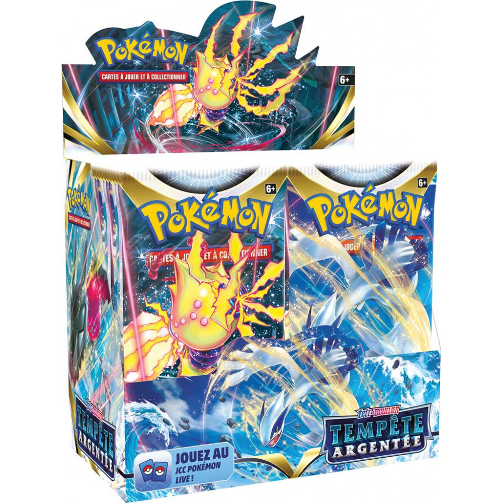 Display 36 boosters Pokémon Épée et Bouclier – Tempête Argentée (FR)