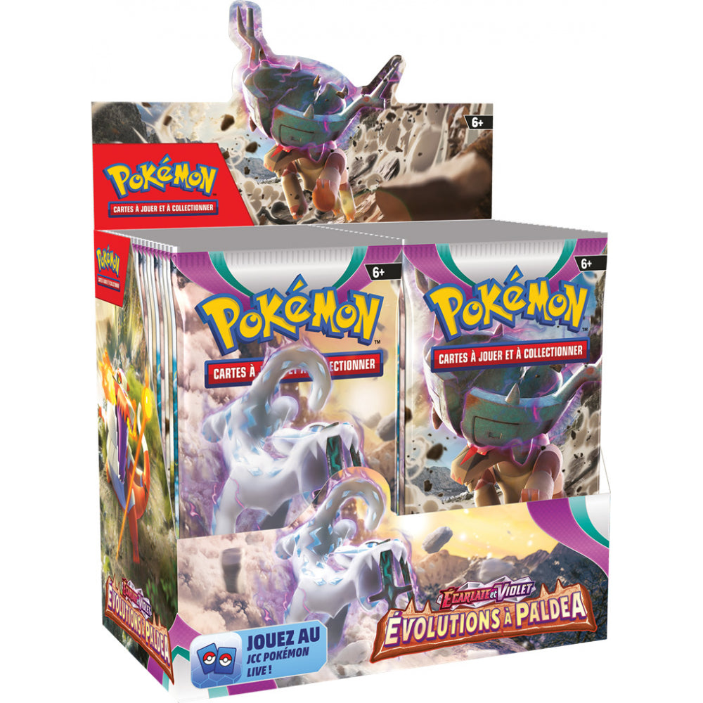 Display 36 boosters Pokémon Écarlate et Violet – Évolutions à Paldea (FR)